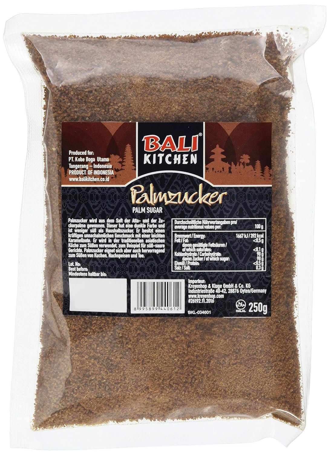 Bali Kitchen Palm Sugar Powder (1 x 250 g)-B00CS3ZZ7K 1 Bali Kitchen Palm Sugar Powder 1 x 250 g