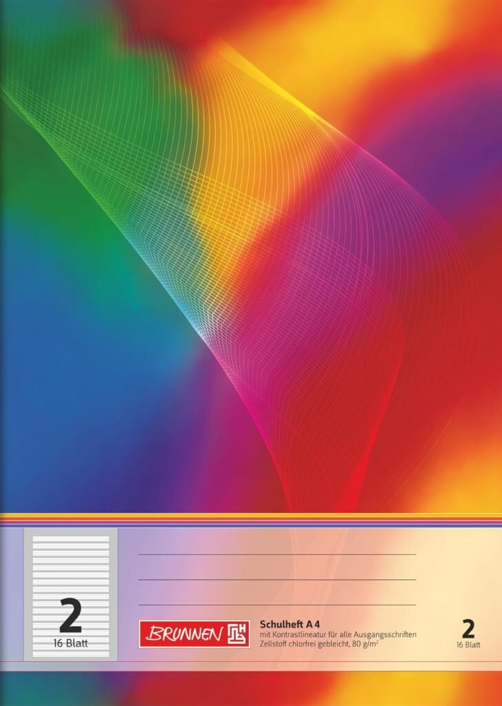 Brunnen exercise book A4 line 02