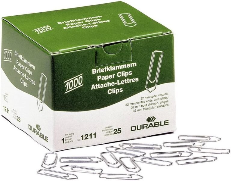 Durable Paper Clips, 32 mm, 1000 Paper Clips, Galvanized (121125)-B001IVH7IS