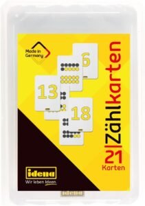 Idena 656014 Counting cards 21 pieces numbers from 0 20
