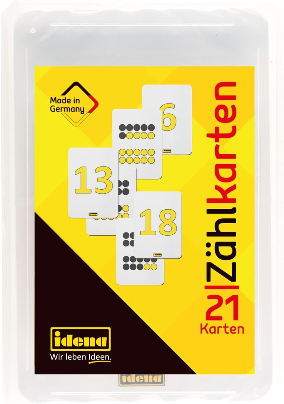 Idena 656014 Counting cards 21 pieces numbers from 0 20