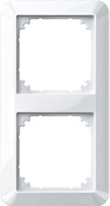Schneider Electric Merten 1 M frame for sockets and switches 2 way IP20 polar white glossy article number 389219 white
