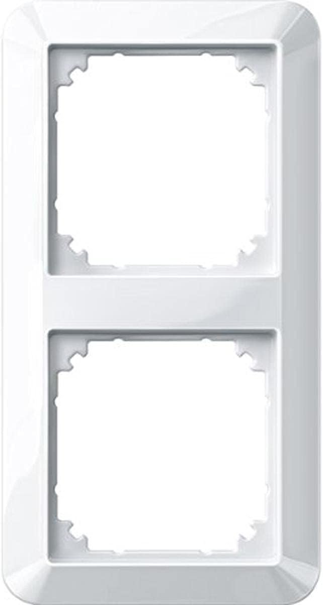 Schneider Electric Merten 1 M frame for sockets and switches 2 way IP20 polar white glossy article number 389219 white
